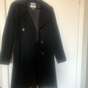 Club Monaco Black Wool coat in size S